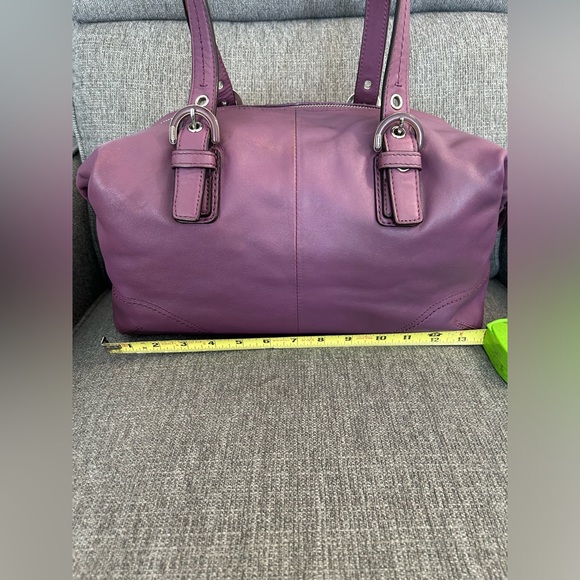 🎉SOLD🎉 Coach Soho purple leather satchel - Picture 9 of 10